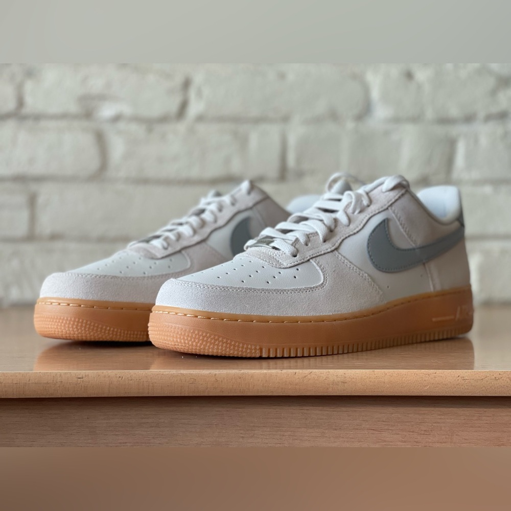 Nike Air Force 1 Low '07 LV8 Phantom Light Smoke Gum FQ8714-002 Men Size 14 & 13 - Picture 6 of 10